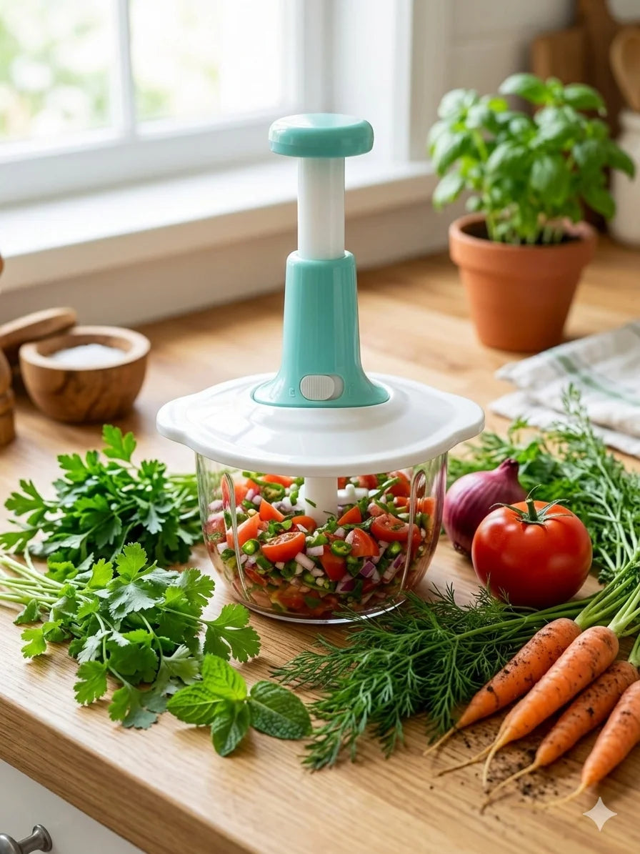 Premium Hand Push Vegetable Chopper