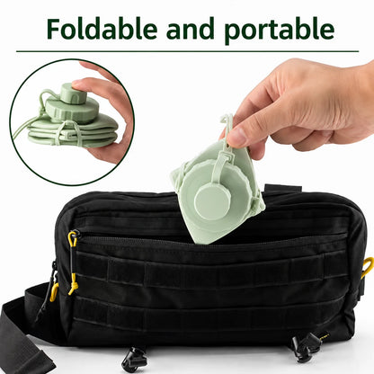 Space-Saving Silicone Water Bottle for Travel & Gym