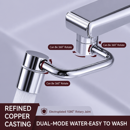 360° Rotating Faucet Aerator with Dual Water Modes