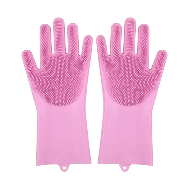 Multi-Purpose Silicone Scrubber Gloves