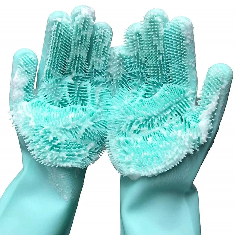 Multi-Purpose Silicone Scrubber Gloves