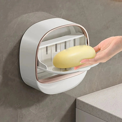 Premium Wall Mounted Self-Draining Soap Holder