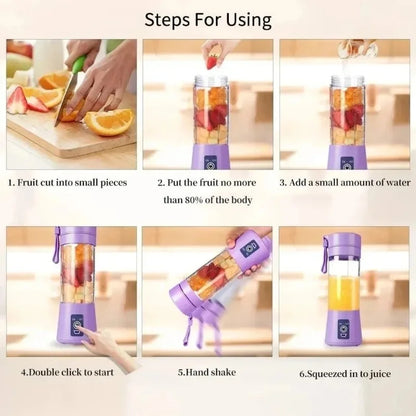 Portable Electric Blender Bottle – Fresh Juice & Protein Shake Maker