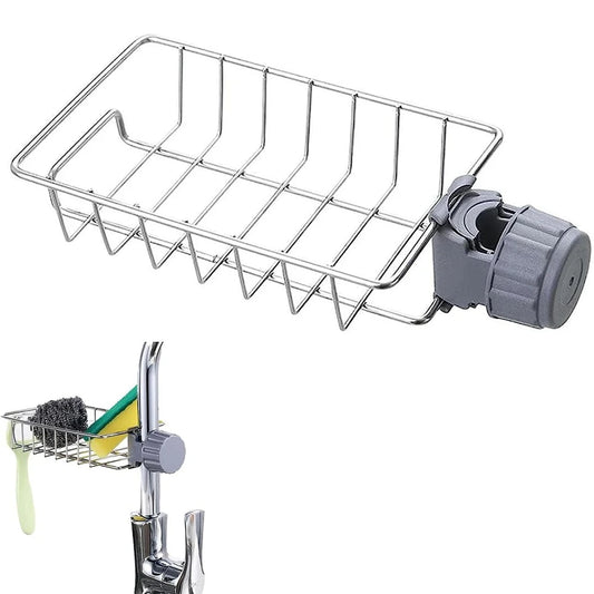 Premium Adjustable Stainless Steel Kitchen Sink Organizer