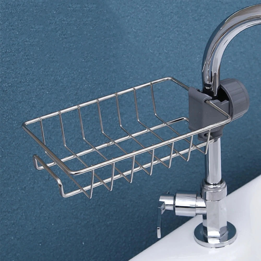 Premium Adjustable Stainless Steel Kitchen Sink Organizer