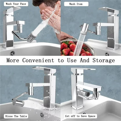 360° Rotating Faucet Aerator with Dual Water Modes