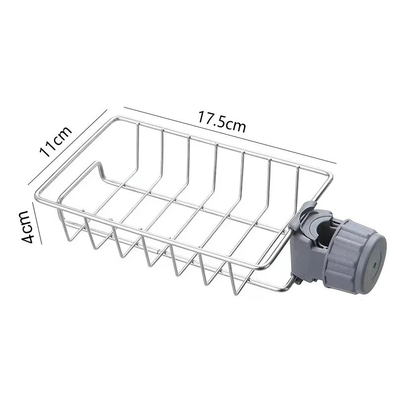 Premium Adjustable Stainless Steel Kitchen Sink Organizer
