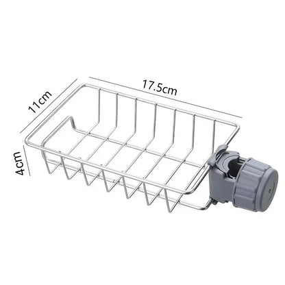 Premium Adjustable Stainless Steel Kitchen Sink Organizer