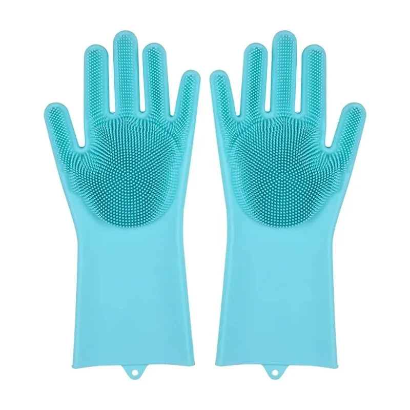Multi-Purpose Silicone Scrubber Gloves
